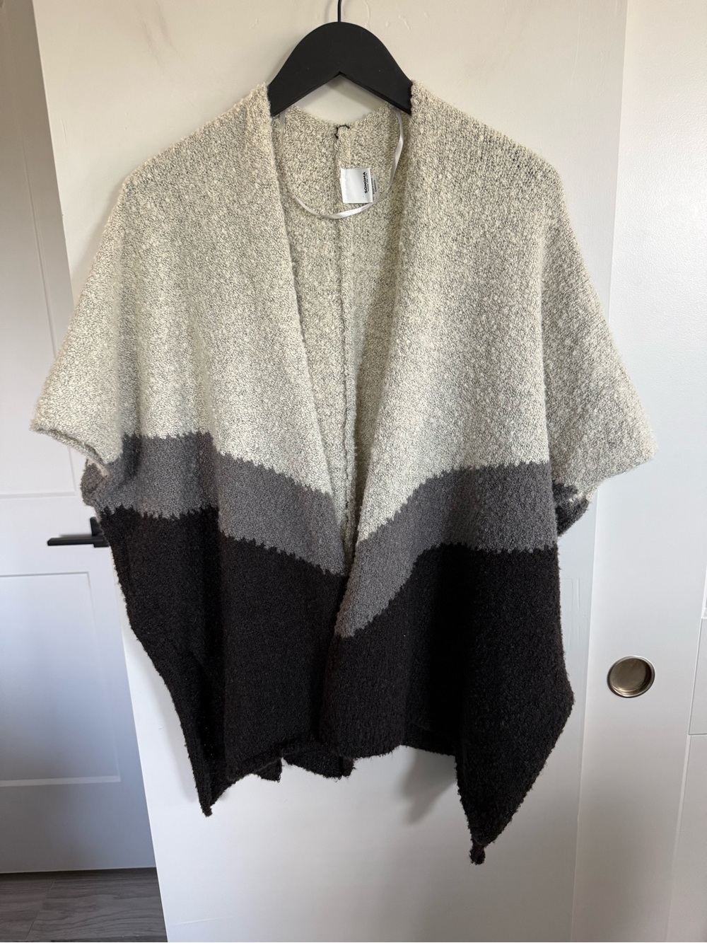 Sonoma Goods for Life Open-Front Sweater Poncho One Size